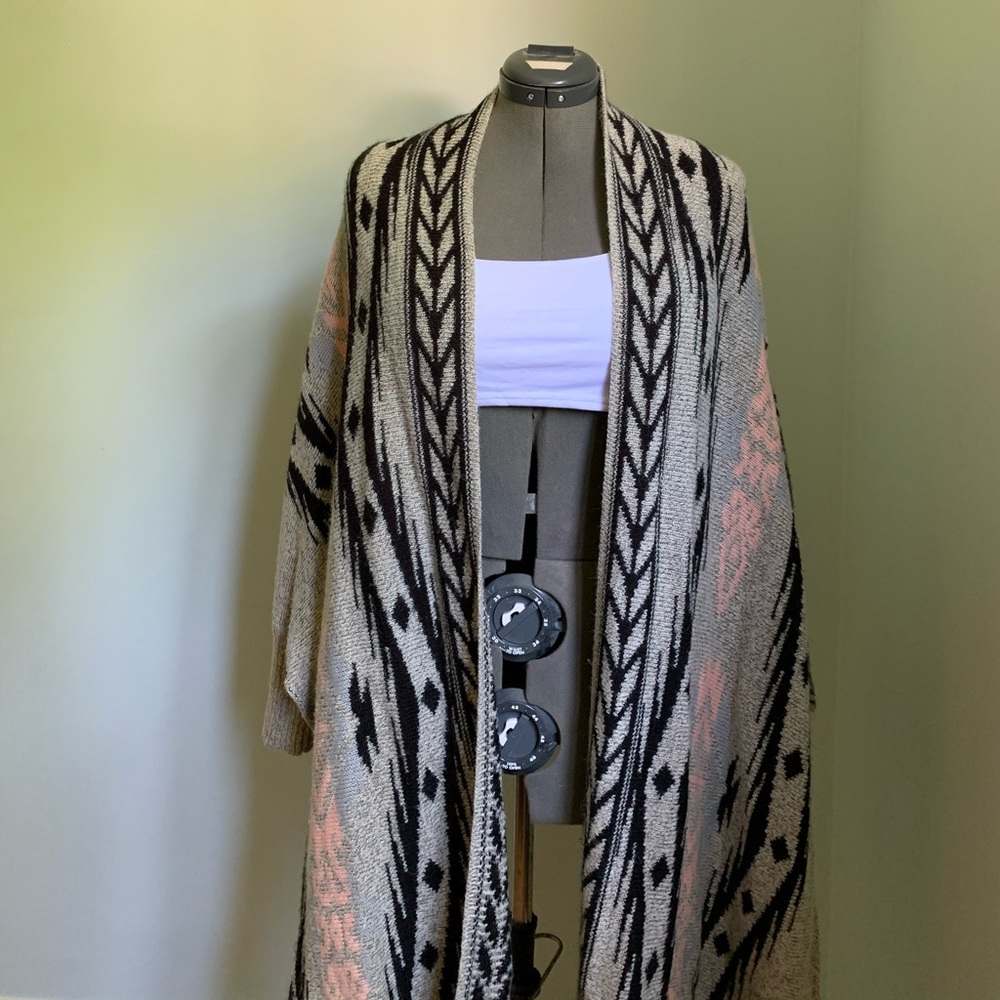 Gray poncho